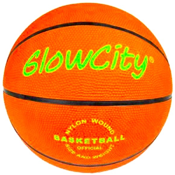 GLOWCITY Nylon wound NO. 7 Basketball Official Size and Weight  GENTLY USED - Picture 3 of 10
